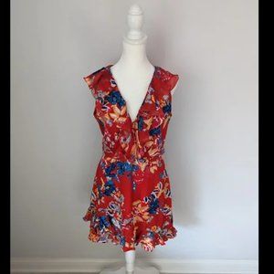 Silk Dress in Coral Begonia